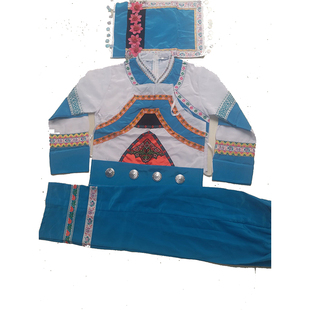 布依衣族服装女贵州少数民族服装演出服布依族百褶裙舞台演出服装