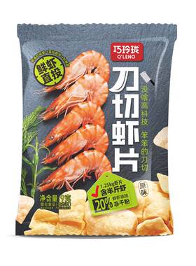 巧玲珑鲜脆虾片9gx24包