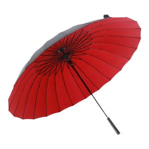 超大24骨双层高尔夫雨伞男士长柄直杆伞大号加固加厚结实抗风暴雨