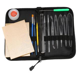 王鹏面塑工具28件全套升级亚克力免磨开眼刀捏面人拨子黏土翻糖雕