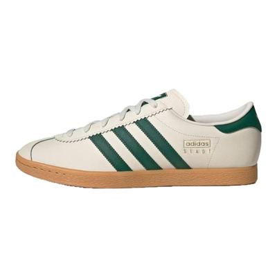 Adidas三叶草白绿复古T头德训鞋