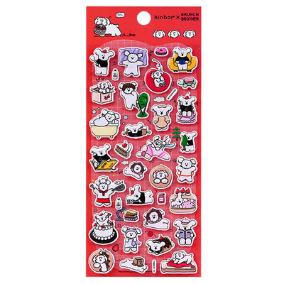 正版面包兄弟立体泡海绵泡贴纸