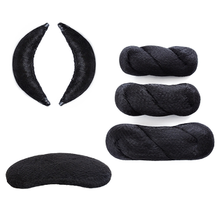 汉服假发包纯发丝垫发球后脑勺古风发包唐风造型打底牛角包可揉捏