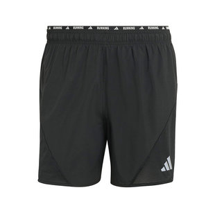 adidas阿迪达斯男裤2026夏季速干透气侧开叉梭织跑步短裤  JZ7763