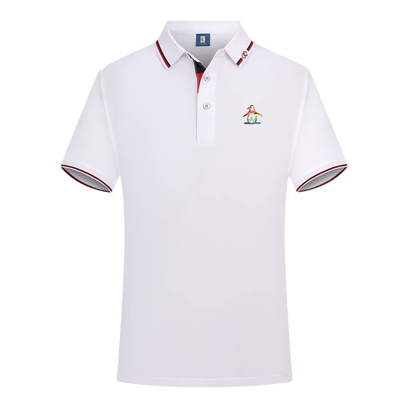 香港代购 MUNSINGWEAR/万星威高尔夫T恤男五彩条纹polo衫吸湿透气