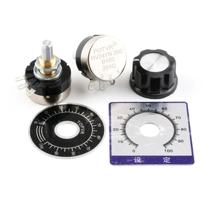 0-100数字刻度盘刻度片铝标牌A03旋钮帽WTH118 RV24 WX050电位器