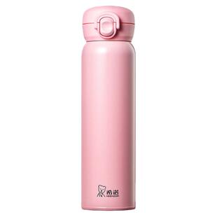 希诺保温杯女小巧可爱便携口袋杯迷你弹盖水杯高颜值单手开盖杯子