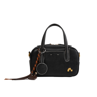 【明星同款】纳兰杜方糖保龄球包包女2025新款高级感波士顿斜挎包