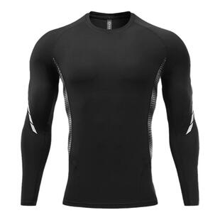 秋冬长袖羽毛球服健身速干紧身衣套装男女款足球跑步排球训练上衣