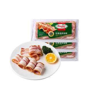 荷美尔经典香煎培根120g*6早餐家用手抓饼培根片bacon三明治官方