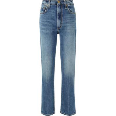 RAG & BONE女士七分高腰窄腿牛仔裤