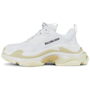 Balenciaga Triple S 复古 低帮 老爹鞋 女款 白