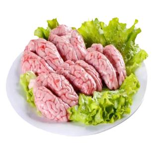 新鲜整副猪脑花速冻猪脑大猪脑左脑右脑小脑冷冻火锅烧烤食材商用