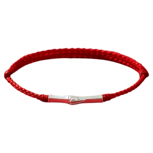 上岸竹节手链999纯银金榜题名红手绳脚链中高考研试好运祝福礼物