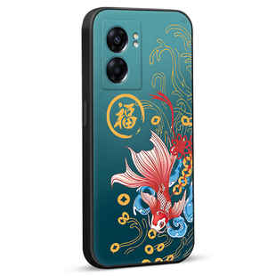 彧玺适用于oppoa57 5g国风山水画pftm20新款手机壳realme真我v23软胶rmx3571防摔realmeq5i潮流时尚rmx3574保