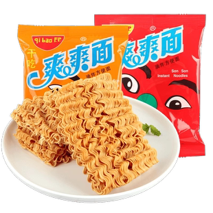 七宝一丁爽爽面干脆面干吃方便面儿时怀旧休闲办公室膨化零食小吃