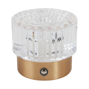 床头灯卧室台灯轻奢高级感充电式可移动led装饰水晶灯桌面氛围灯