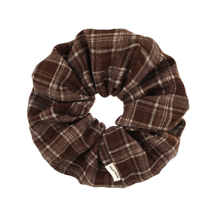 韩系高级感学院风格纹大肠发圈慵懒风橡皮筋扎头头绳丸子头发饰女