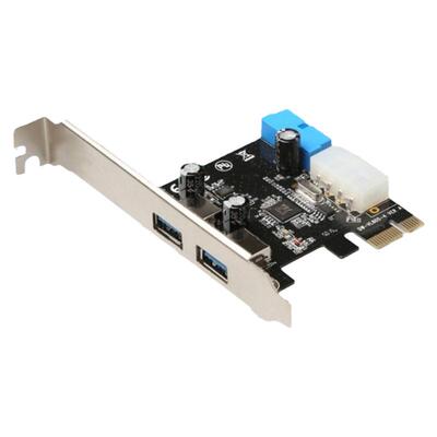 台式机主板USB3.0扩展卡20pin前置接口 PCI-e转USB3.0高速扩展卡