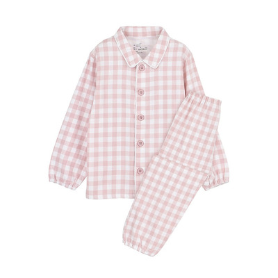 日式儿童法兰绒睡衣秋冬款