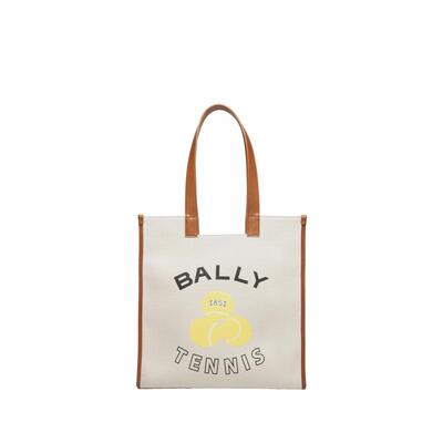【尊享特惠】BALLY巴利26春夏TENNIS CAPSULE米色托特包6314432