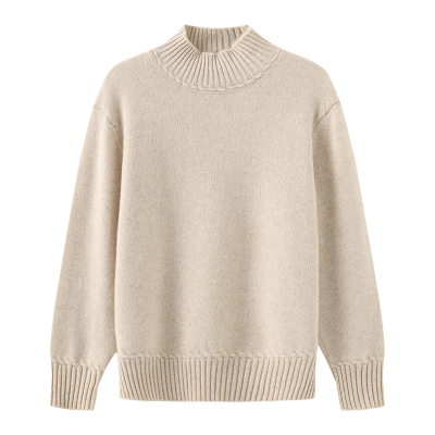 加厚款100%山羊绒高领毛衣