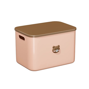 新款桌面收纳盒带盖长方形客厅零食玩具杂物置物筐整理箱储物箱子