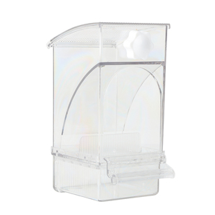 鹦鹉自动喂食器谷壳分离一体机挂式防撒溅小鸟食盒新款外置下料器