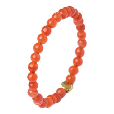 南红戒指小米珠东海水晶玛瑙玉髓翡翠玉石素圈指环食指尾戒玉戒指