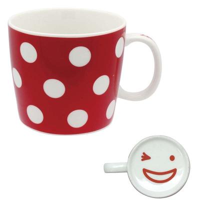 你就开心日本进口笑脸陶瓷马克杯