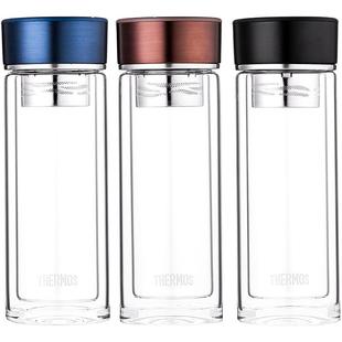 膳魔师透明双层玻璃杯隔热商务杯子简约小容量便携TCGD-300 300ml