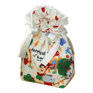 大号满月伴手礼包喜糖袋抽绳百日宴礼物袋结婚糖果儿童节礼物袋