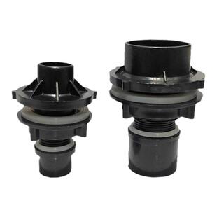 鱼缸黑色上下水接头老款底下换丝牙接头对接鱼缸管件配件水族水管