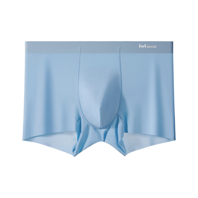 MiiOW/猫人男士棉款内裤无痕裤衩网孔透气空调裤夏季冰凉内裤速干