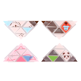 日本国誉KOKUYO角角乐橡皮擦濒危物种铅笔橡皮三角形多角擦细节象皮可爱动物小学生初中生创意文具不易留痕