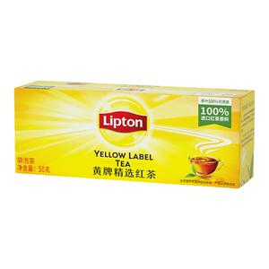 立顿茉莉花茶黄牌优选茶包红茶