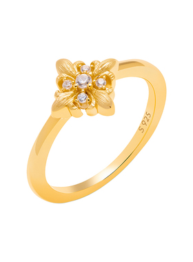 MITHAOL十字鸢尾花尾戒2026新款爆款戒指女高级感小众设计指环女