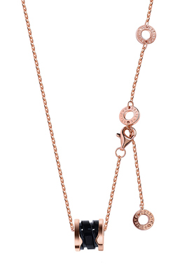 经典小蛮腰项链黑陶瓷女轻奢