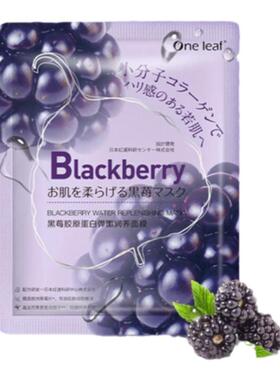 一叶子面膜黑莓胶原蛋白紧致弹嫩