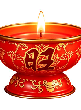 福旺无烟酥油蜡烛家用酥油灯乔迁喜庆拜神供佛灯过年春节红蜡烛