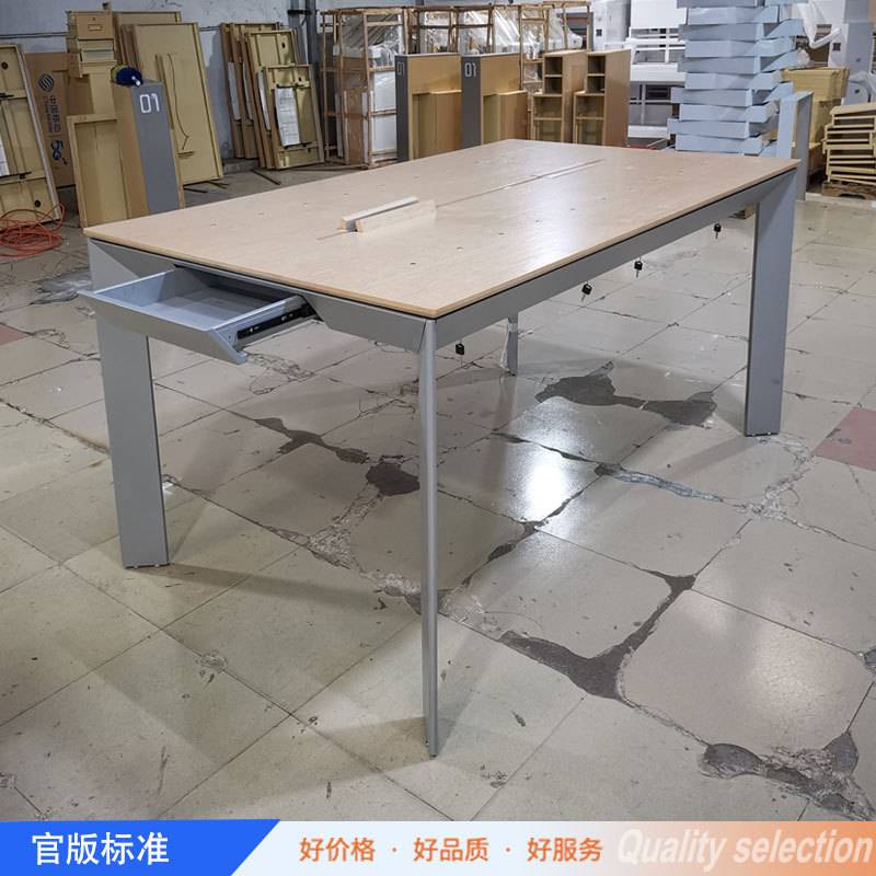 新款华为3.7手机展示柜洽谈培训桌可拆装电脑数码产品中岛体验台