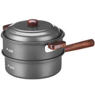 户外锅具炉具露营野炊装备煮锅全套野营炊具套装野外火锅便携套锅