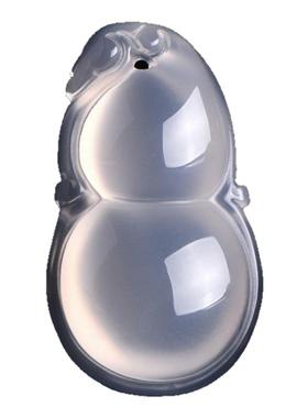 天然白水晶葫芦吊坠玉髓