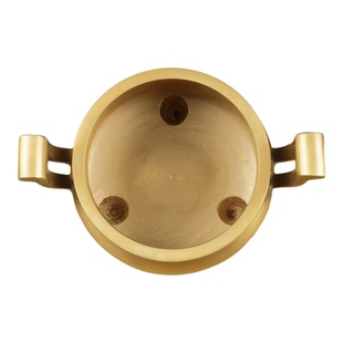 铜香炉黄铜大号家用线香香插中式三足烧香炉寺庙佛堂供佛供奉摆件