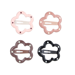 奶咖色儿童发夹2026新款小女孩刘海侧边夹前额碎发bb夹子发卡发饰