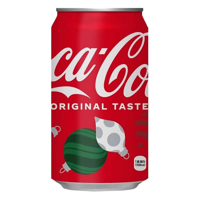 日本进口可口可乐零度碳酸饮料350ml/罐 新年圣诞冬季限定收藏版