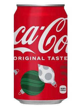 日本进口可口可乐零度碳酸饮料350ml/罐 新年圣诞冬季限定收藏版