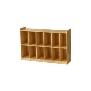 幼儿园书包柜实木书架玩具柜自由组合柜格子柜储物柜幼儿园书柜