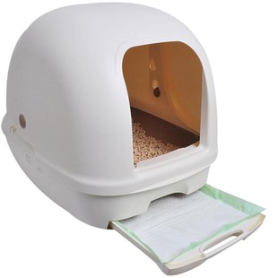 日本进口佳乐滋猫砂盆双层大号 肥猫全封闭型除臭超大猫厕所包邮