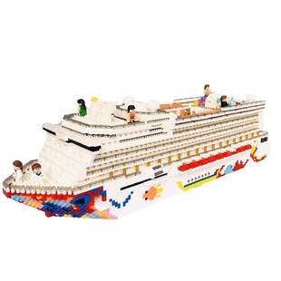 泰坦尼克号大型轮船积木3d立体拼图成年益智儿童拼装玩具豪华游轮